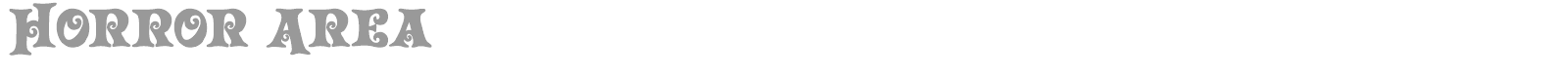 Horror Area font preview